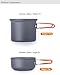 Camping Cookware Mess Kit, Lightweight Aluminum Cookware Cooking Pan Pot Set for Outdoor Backpacking Camping Hiking Picnic (4-Sets)
