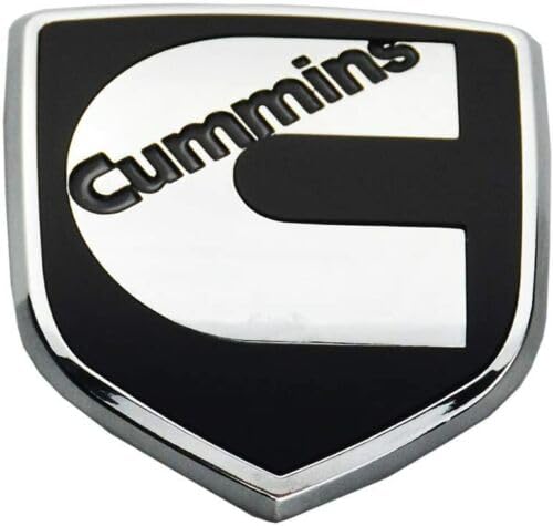 Photo 1 of 1Pcs Compatible with Head Front Cummin Emblem 3D Badge Nameplate Replacement for 3rd gen 03-09 Cummin (Chrome Black)