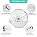 Enjoying Dog Umbrella for Small Dogs, Clear Dog Umbrella Leash, Rainproof Waterproof, Doggy Walking Umbrella with Metal Chain, Pet Outdoor Rain Gear