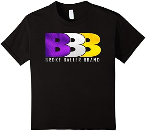 Kids Broke Baller Brand Basketball Shirt 8 Black