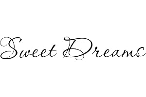 Klein_Kreations "Sweet Dreams Wall Décor Vinyl Decal, Black