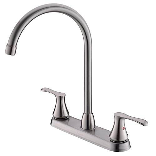Two Handle Kitchen Faucet, Stainless Steel 2-handle Kitchen 