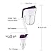 Vyaime Car Diffuser Essential Oil Aromatherapy Diffusers with Dual USB Charger Adapter, Ultrasonic Humidifier Air Refresher Purifier for Vehicle Automobile(Purple)
