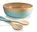 Francois et Mimi 3 Piece Bamboo Salad Bowl Set with Utensils,12
