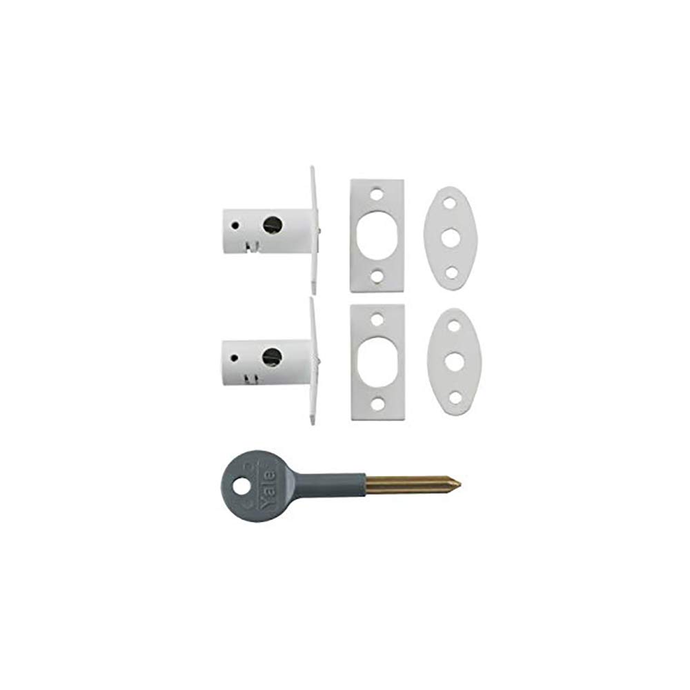 Yale Locks 8001 Security Bolts White Finish Visi Pack (2 Pack)