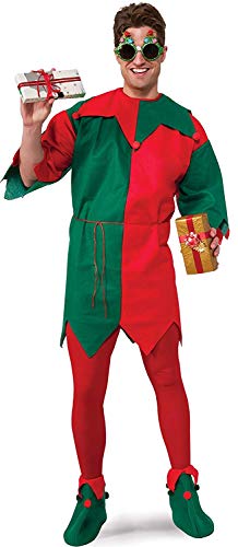 Rubie's Adult Costume Elf Shoes, Green/Red, One Size
