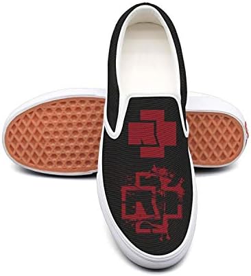 LiJinya Woman Popular-Rammstein-Band-Logo- Canvas Shoes Casual Loafers Shoes Sneaker