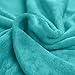 Kingole Flannel Fleece Microfiber Throw Blanket, Luxury Teal Twin Size Lightweight Cozy Couch Bed Super Soft and Warm Plush Solid Color 350GSM (66 x 90 inches)