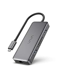 VAVA USB C Hub 8 en 1 4K USB C a HDMI Adaptador con PD Power Deliy, 1 Gbps Ethernet, 2 USB 3.0 1 USB 2.0 Dongle, lector de tarjetas SD TF para MacBook Pro Air y portátiles tipo C Windows