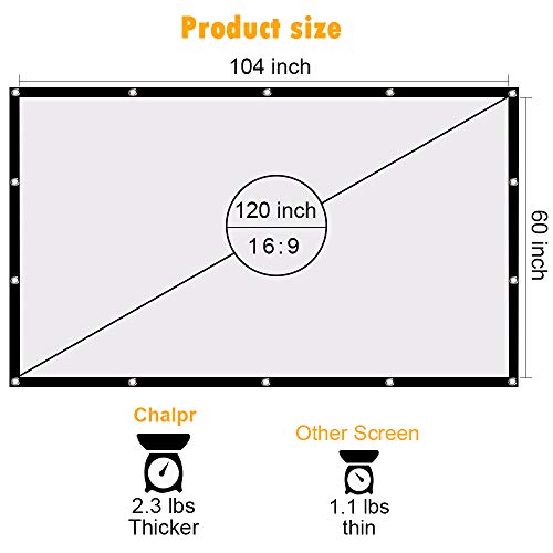 2 Chalpr+120+inch+Projector+Screen