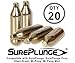SurePlunge Co2 Cylinder - Qty20 Cylinders in 5-Pk Box Bundle (Replacement 8g Single-use, Mr.Pung, Kleer Drain)