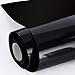 Heat Transfer Vinyl 12inch x12feet HTV Rolls - Iron on HTV Vinyl for Cricut and Silhouette Cameo Easy to Cut & EasyWeed, Make Your own Custom T-Shirt Black