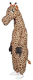 Giraffe Inflatable Halloween Costume Cosplay Jumpsuit (Adult) Brown