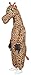 Giraffe Inflatable Halloween Costume Cosplay Jumpsuit (Adult) Brown