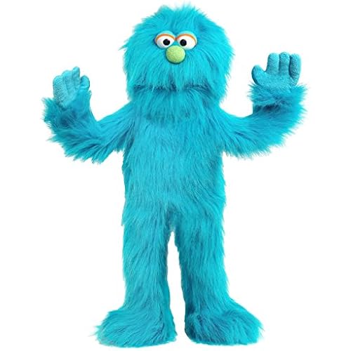 30" Blue Monster Puppet, Full Body Ventriloquist Style Puppet