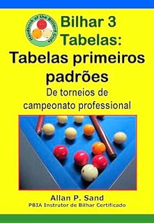 Livro Bilhar 3 Tabelas - Tabelas primeiros padrões: De torneios de campeonato professional