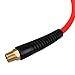 PowRyte Basic 300 PSI Reinforced Polyurethane (PU) Air Hose - 1/4-Inch by 25-Feet, 1/4-Inch MNPT Swivel Brass Ends