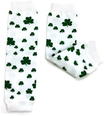 KWC - Multi Size Big &amp; Small Clover Shamrock Baby Leg Warmer (St Patrick's Day)