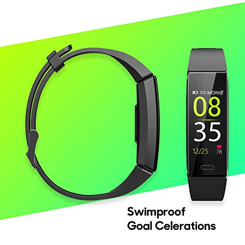 ZURURU Fitness Tracker with Blood Pressure Heart Rate Sleep Monitor, IP68 Waterproof Activity Tracker HR Fit Smart Watch with 10 Sport Modes Pedometer Calorie Step Counter for Fitbit Women Men Kids