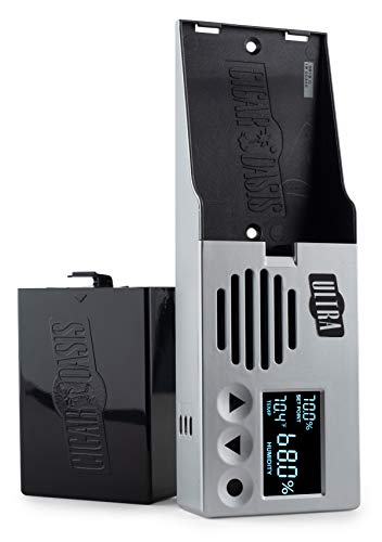 Cigar Oasis Ultra 3.0 Electronic Humidifier for 50-100 Cigar Count Desktop Humidors - Slim Sleek Profile with lid Mount Option - The Original Set it and Forget it humidification Solution - Thumbnail 6
