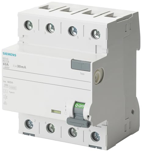 Siemens 5sv – Differential Switch Clase-A 4 Pole 40A 100mA... en promo sur Amazon