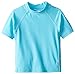 i play. Baby Short Sleeve Rashguard Shirt, Aqua, 18 Months
