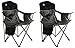 Coleman Oversized Black Camping Lawn Chairs + Cooler, 2-Pack | 2000020256thumb 1