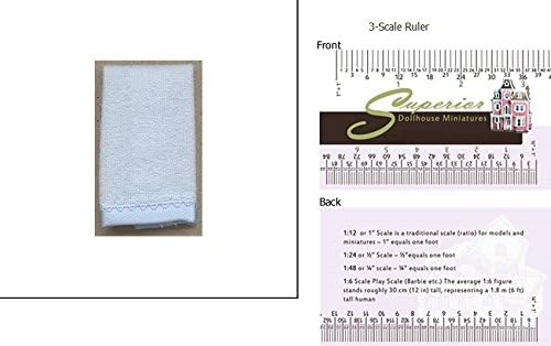 Dollhouse Miniature Baby Blanket 1 Pc Blue