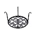 AISHN Metal Plants Stand Flowerpot Holder Iron Art Pot Holder, Flower Pot Supporting Indoor Outdoor Garden Pack of 4pcs with Different Size (Black)