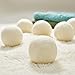 Wool Dryer Balls, 6 Pack XL Size Natural Fabric Softener Reduce Wrinkles&Save Drying Time, Reusable Organic Natural Fabric Softener