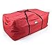 [Red Duffle Bag Tree Storage Bag] - X-Large 9 Foot Christmas Tree Storage Bag for Artificial Trees up to 9 Feet Tall - Durable 300 D Poly-Blend Fabric - ID Tag Holder | Santa's Bags