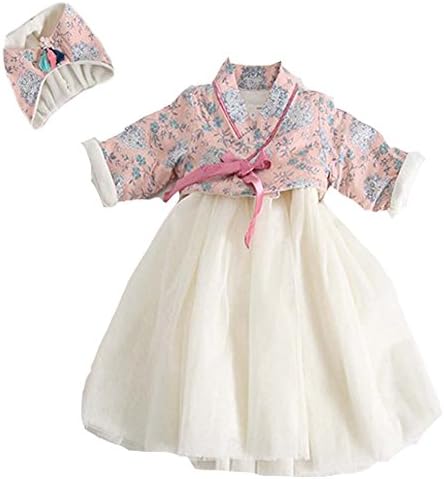 FromJ Baby HanBok Flower Printed Korea Traditional Holiday Dress