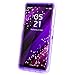 Galaxy Note 8 Case, Dexnor Glitter 3D Bling Sparkle Flowing Quicksand Liquid Bumper Clear 3 in 1 Shockproof TPU Silicone + PC Heavy Duty Protective Defender Cover for Samsung Galaxy Note 8 - Purple
