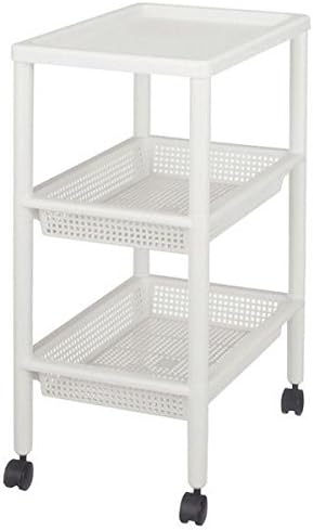 Amazon Co Jp ウィルユニットワゴンスリム キッチンワゴン 3段 幅33cm キャスター付き ホーム キッチン