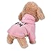 Howstar Pet Clothes,Puppy Hoodie Sweaters Winter Warm Hoodie for Dogs Cats Sweatshirt I Love My Mom Printed Pet Costumes(M, Pink)