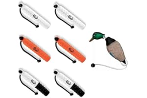 HUNTEMUP HuntEumUp Dog Bumpers Bundle - 6X Standard Fetch Trainers, White/Orange, Mallard Dummy for Enhanced Retrieval Skills