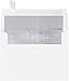 A7 Foil Lined Invitation Envelopes (5 1/4 x 7 1/4) - White w/Silver LUX Lining (50 Qty) | Perfect for Invitations, Announcements, Sending Cards, 5x7 Photos | FLWH4880-03-50