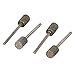 SaferCCTV Diamond Grinding Head, 10pcs Grinding Rod, Durable Heads, 3mm Shank, 8mm Cylinder Head Mounted Points Grinding Bit Diamond Coated Burr Mounted Point