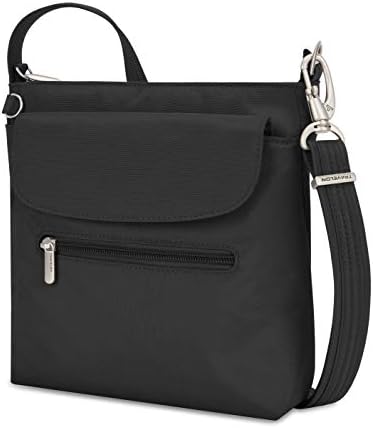 Travelon Anti-Theft Classic Mini Shoulder Bag, Black, One Size 8 Travelon Anti-Theft Classic Mini Shoulder Bag, Black, One Size