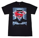 Batman vs Superman Ripped Poster T-Shirt