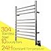 HEATGENE Towel Warmer Wall-Mounted Hardwired Heated Towel Rack Hot Towel Bar Brushed