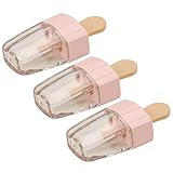 JETEHO 8pcs 5 ml Clear Mini Lip Gloss Tube Empty Lip Balm with Rubber Inserts, Ice Cream Bottle Cosmetic Gloss Tube Travel Gloss Container