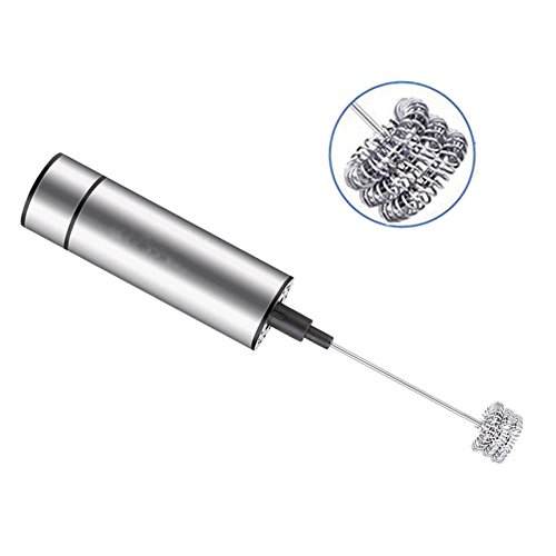 Milk Frother, Electric Milk Frother Handheld Powerful Electric Foam Maker Beater Battery Operated, Coffee Milk Maker (#2,#2)
