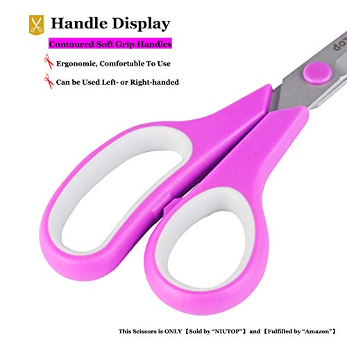 2 Scissors+Niutop+Titanium+Multipurpose+Comfort+Grip