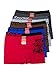 Men's Seamless Boxer Brief Stretchable Underwear 6-pcs Set, Assorted Colors