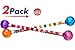 2GoodShop Cheerleader Baton Kids Toys Dance Twirling Glitter Baton for Girls Great for Marching Bands Sport Games and Parades Comes in 4 Styles | Item #2803 (Pack of 2 and Mini Bouncy Ball)