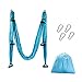 CO-Z Aerial Yoga Swing Sling Strong Yoga Hammock Kit Set Trapeze Inversion Exercises Include Ceiling Mounting Kit and 2 Extensions Straps (Blue)