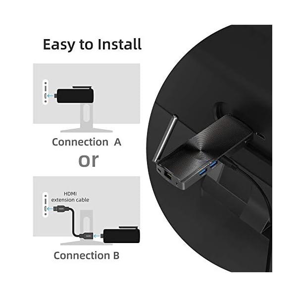 MeLE Fanless Mini PC Stick, Intel Celeron J3455 6GB RAM 128GB ROM Computer Stick with Windows 10 Pro, Micro PC Runs at 2…