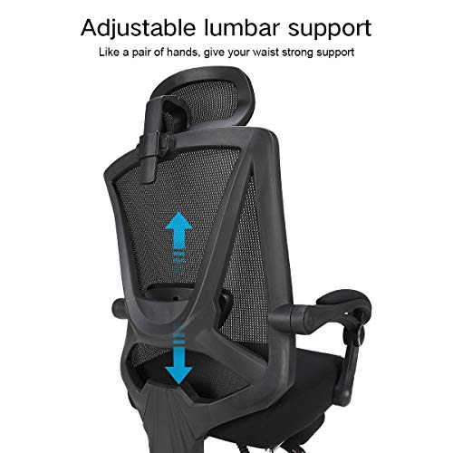 Hbada Reclining Office Desk Chair Adjustable High Back Ergonomic Mesh