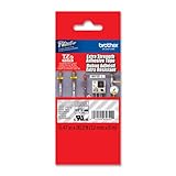 Brother 1/2 Inch x 26.2 Feet White On Clear Label Ribbon for P-Touch Labelers (TZS135)